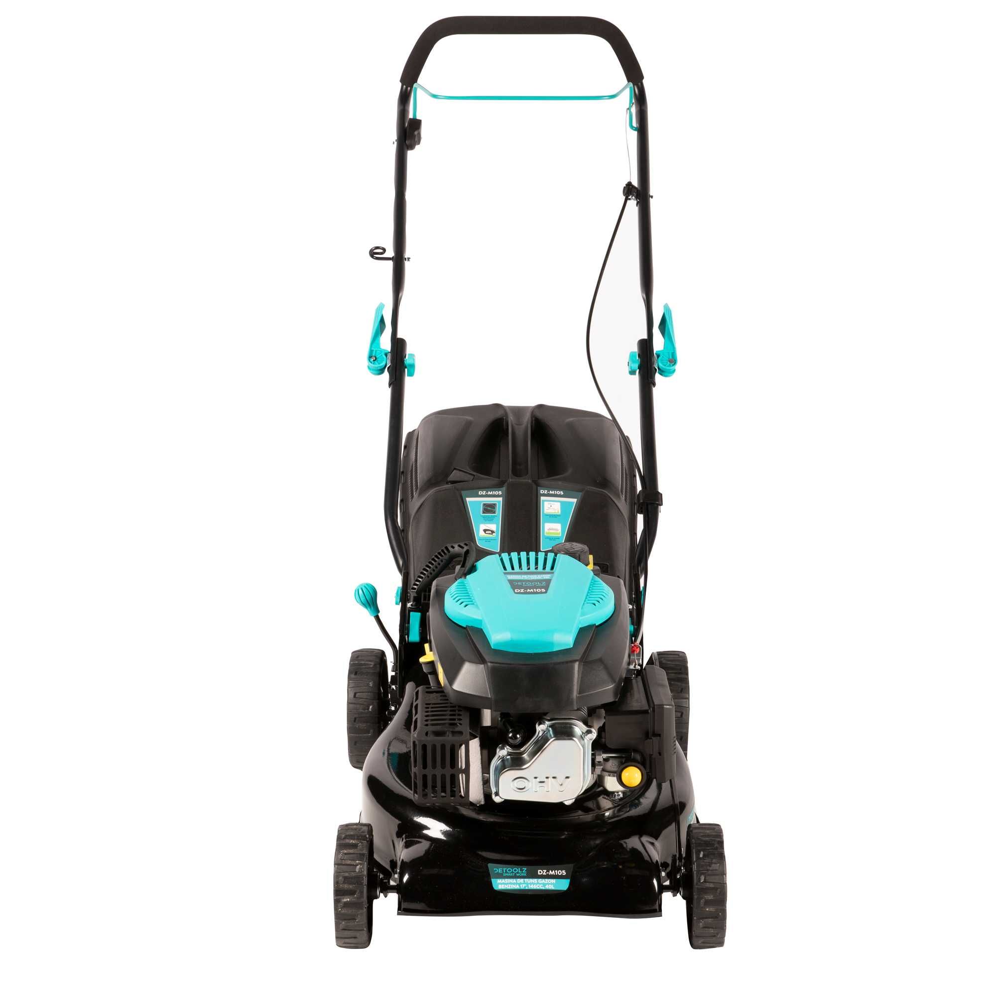 Masina de tuns gazonul pe benzina, 17″, 146CC, 40L Detoolz Garantie