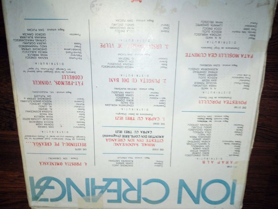 Discuri vinil povesti  editie rara  ION CREANGA  BOX de 5 discuri