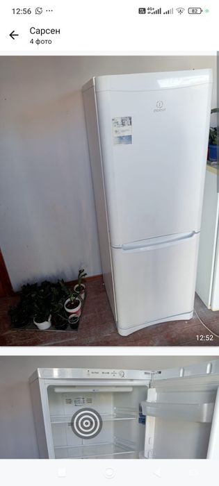 Холодильник  белый Индезит  очень хорошо охлаждает и морозит