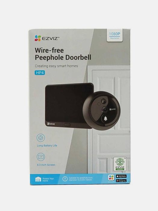 Ezviz Видеоглазок H4P Full HD .  Для дома.