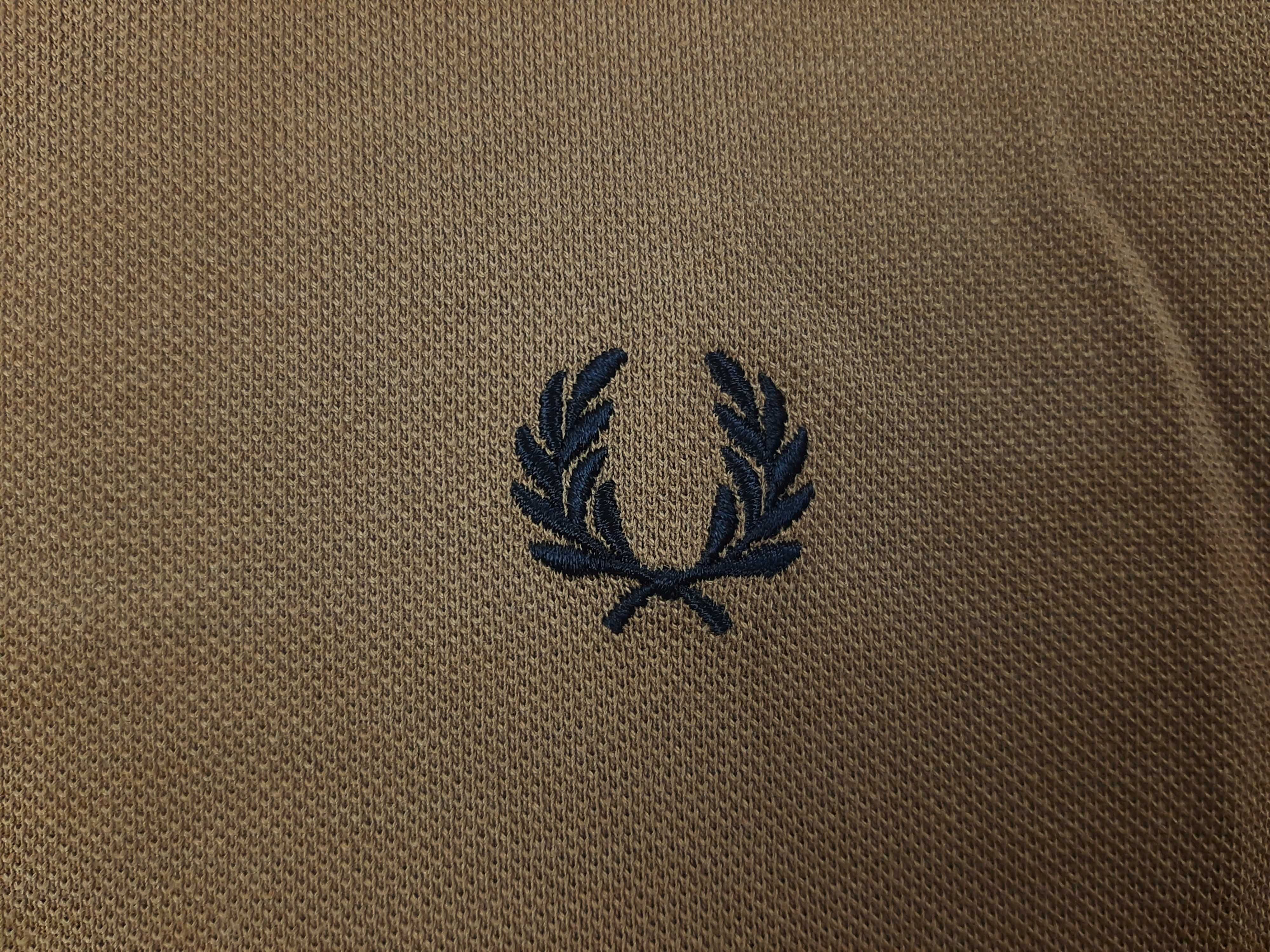 Fred Perry - Оригинална мъжка тениска с яка размер L