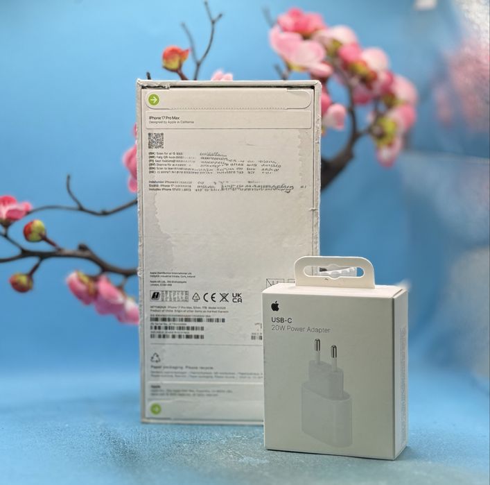 НОВ!!! Apple iPhone 17 Pro Max, 1TB, 5G, Silver + подарък