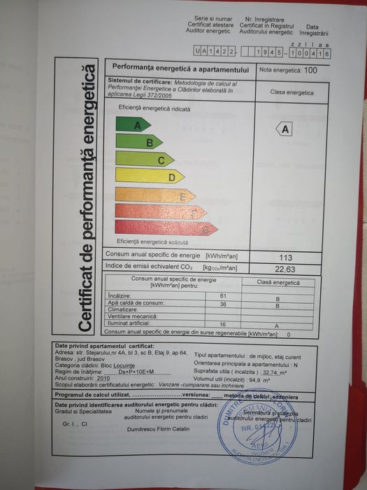 Apartament 2 camere  tip studio