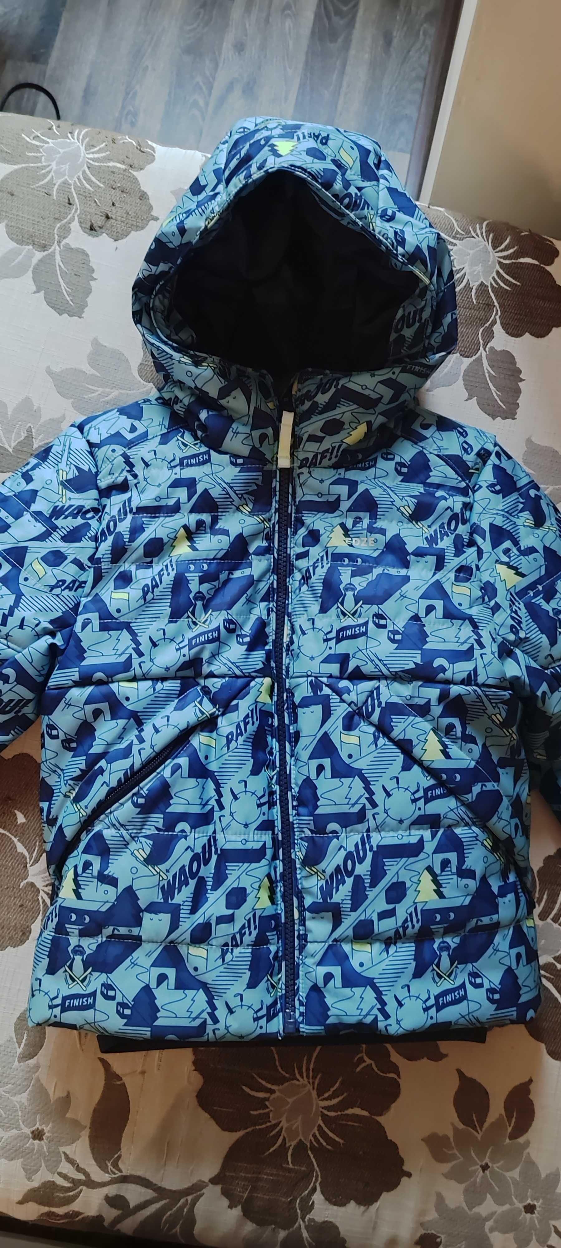 Детско ски яке WEDZE 100 WARM, с принт