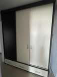 Vand dulap/sifonier culoare wenge-bej