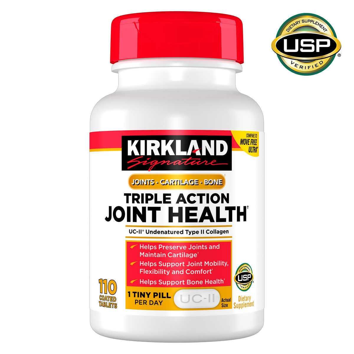 Коллаген 2 тип Kirkland Triple Action Joint Health Комплекс д/суставов