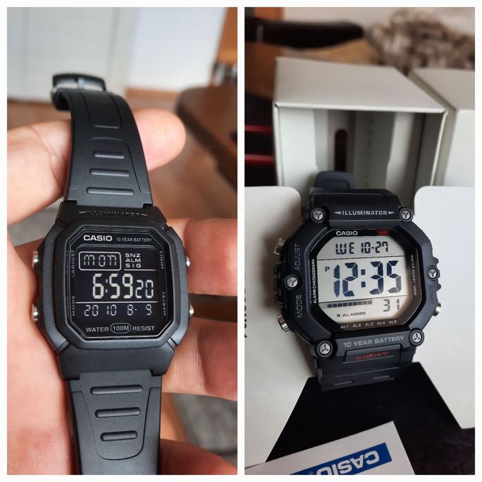 Ceas Casio W800H și AE 1600H