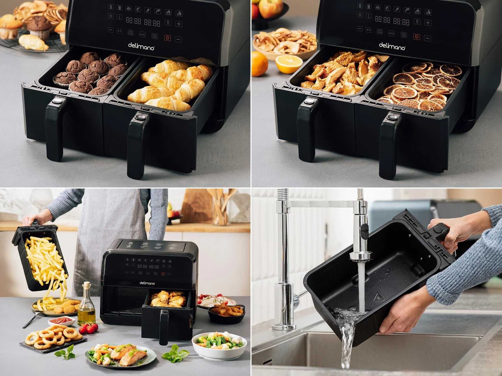 Еър Фрайер - Delimano AirFryer dual basket - Нов!!