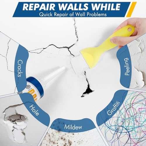 Нова Ремонтна паста за стени – поправя пукнатини, драскотини и дупки