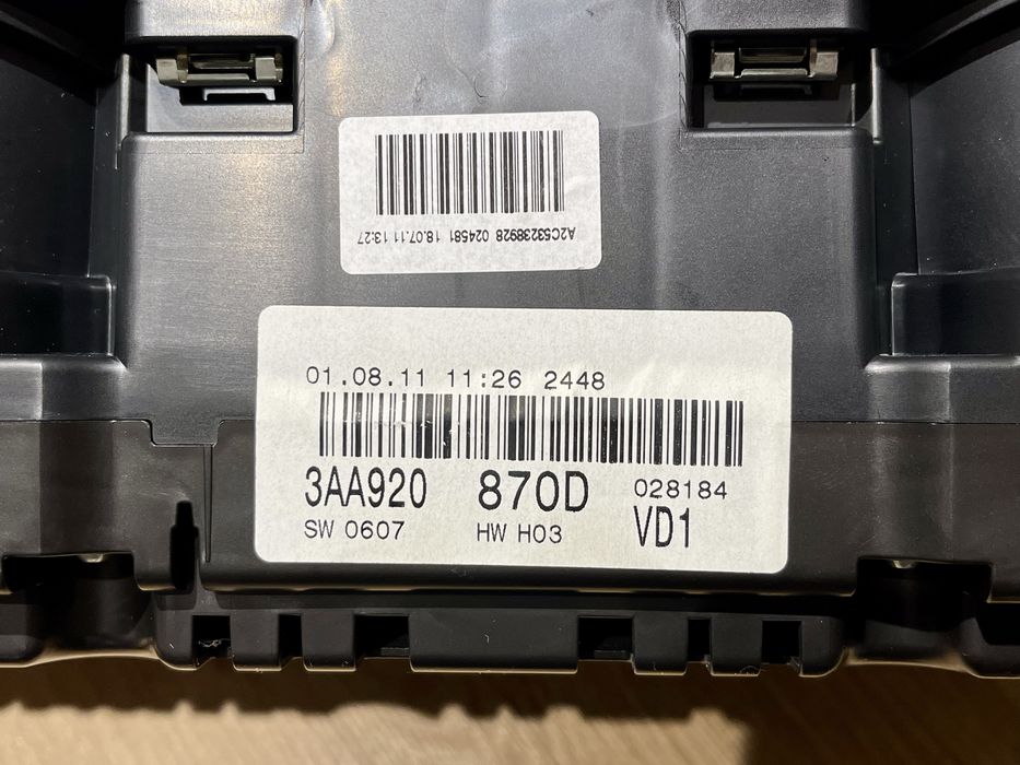 Километраж от Пасат Б7 Passat B7