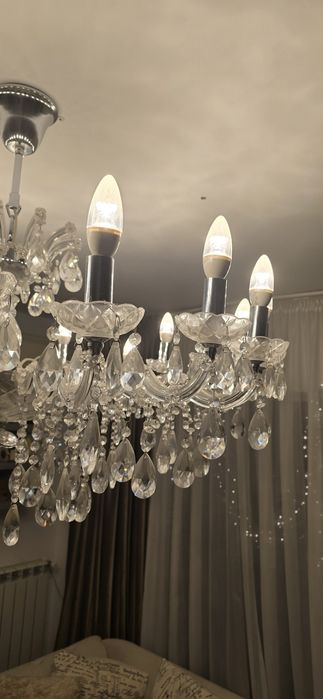 2 buc Candelabru cristal 30 brate 20 de becuri