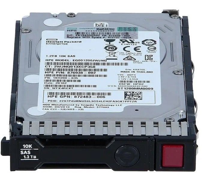 Hpe 1.2TB sas hdd 10k enterprise class