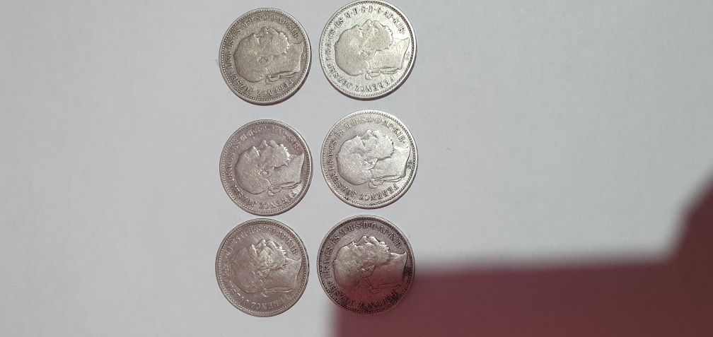 Monede rare argint lot 6 bucăți
