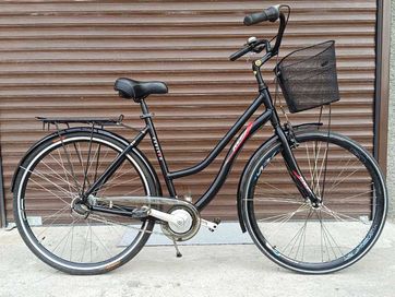 Стилен градски велосипед 28'' - Алуминиева рамка, 7 скорости, кошница
