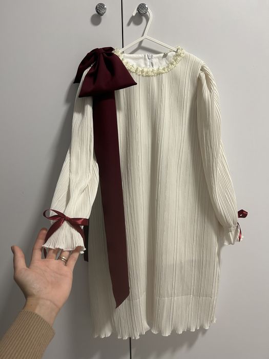 Sarafan nou plisat cu funda maxi detasabila