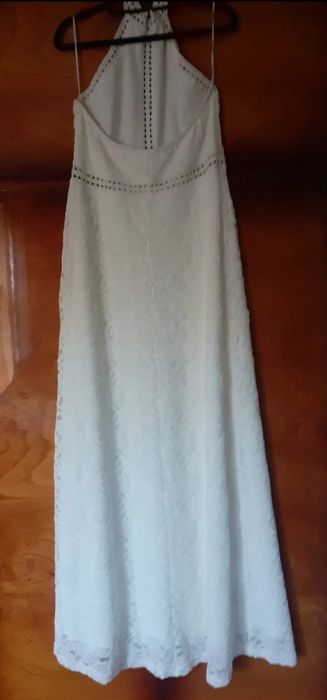 Rochie de ocazie alb-crema