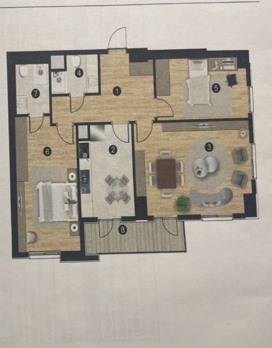 ЖК НьюПорт("NewPort") 3-х комнатная квартира, 87м2, потолок 3,8м.