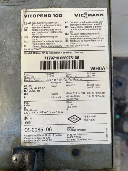 Centrala Viessmann Vitopend 100