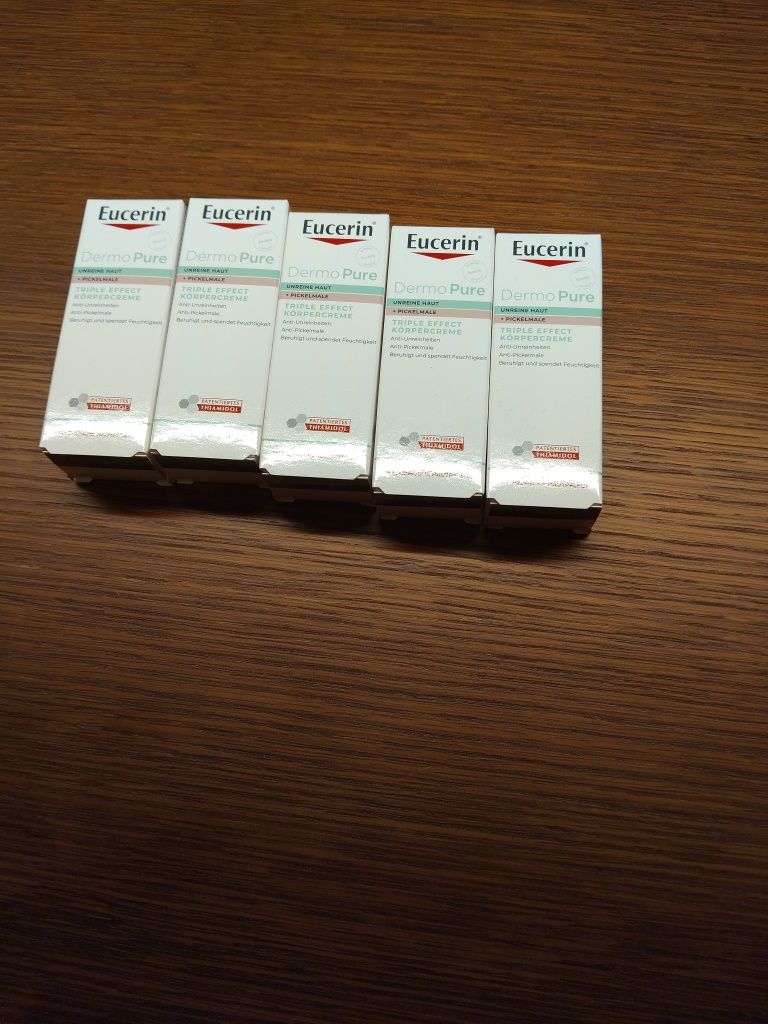 Eucerin DermoPure Triple Effect Body Cream – 5×20 ml (100 ml общо)