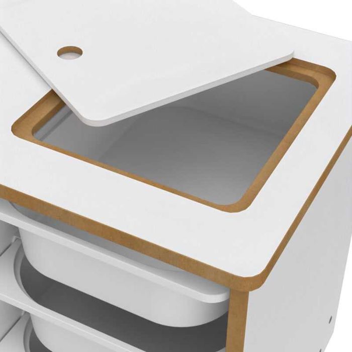 Бюро, HM18222.01, Бял, Пдч, 90х42х50см.