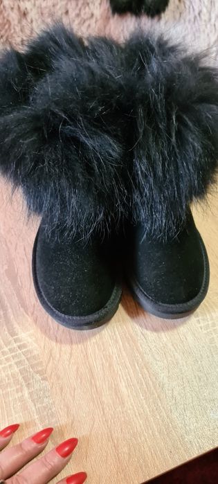Cizme UGG piele mar.39,blanita naturala