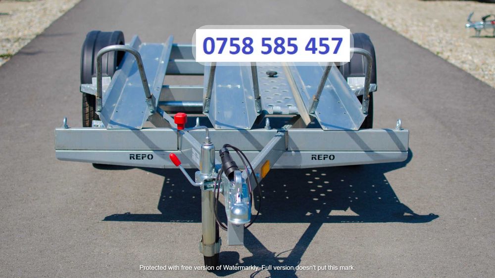 Remorca MOTO 750 kg 3 posturi,Remorca auto Fabricat in Ro RAR INCLUS
