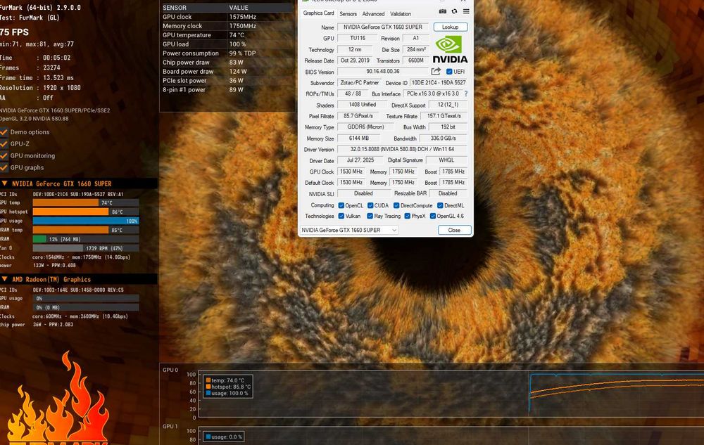 Видео Карта ZOTAC NVIDIA GeForce GTX 1660 Super 6GB GDDR6