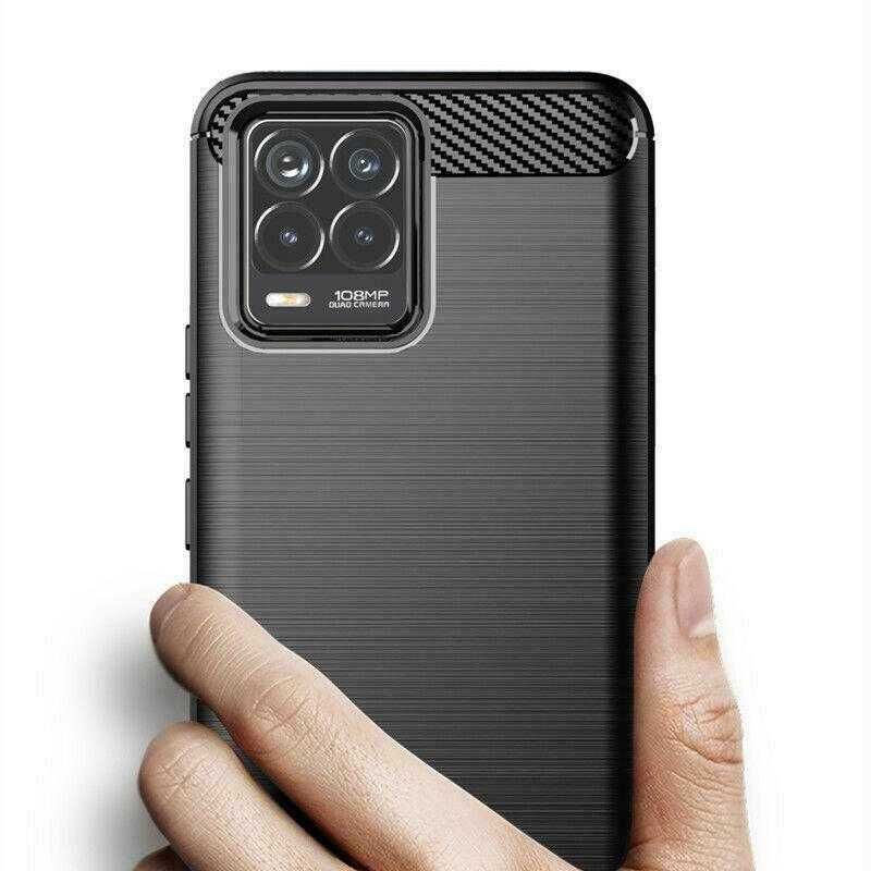 Realme 8 / 8 Pro / 8 5G - Удароустойчив Гръб Кейс CARBON