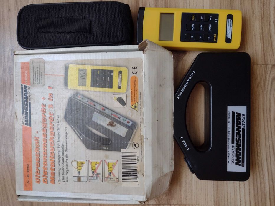 Лазерна ролетка MANNESMANN комплект