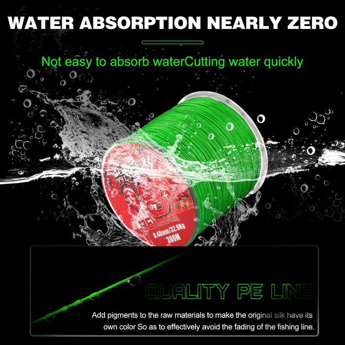 0.14мм 9.2кг 300м /8 нишки / плетено влакно / спининг / плетеняк/