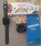 Apple watch T800 Ultra va Airdots pro 3