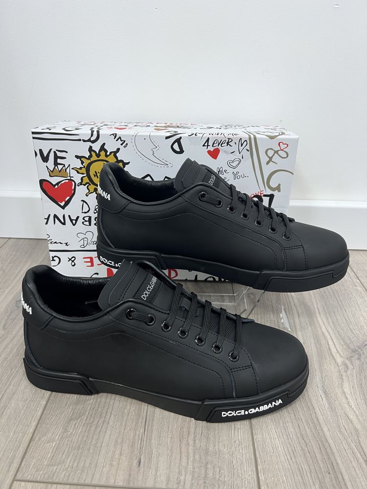 Adidasi Dolce Gabbana Portofino -Piele naturala-Full box