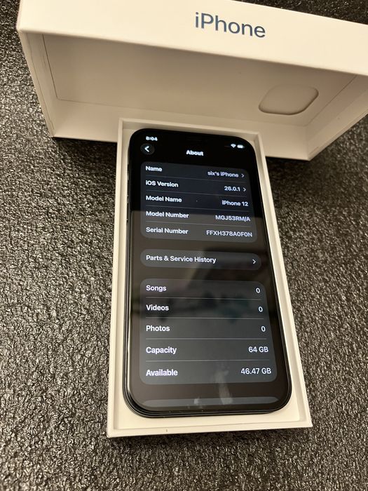 Iphone 12 Black de 64Gb editie