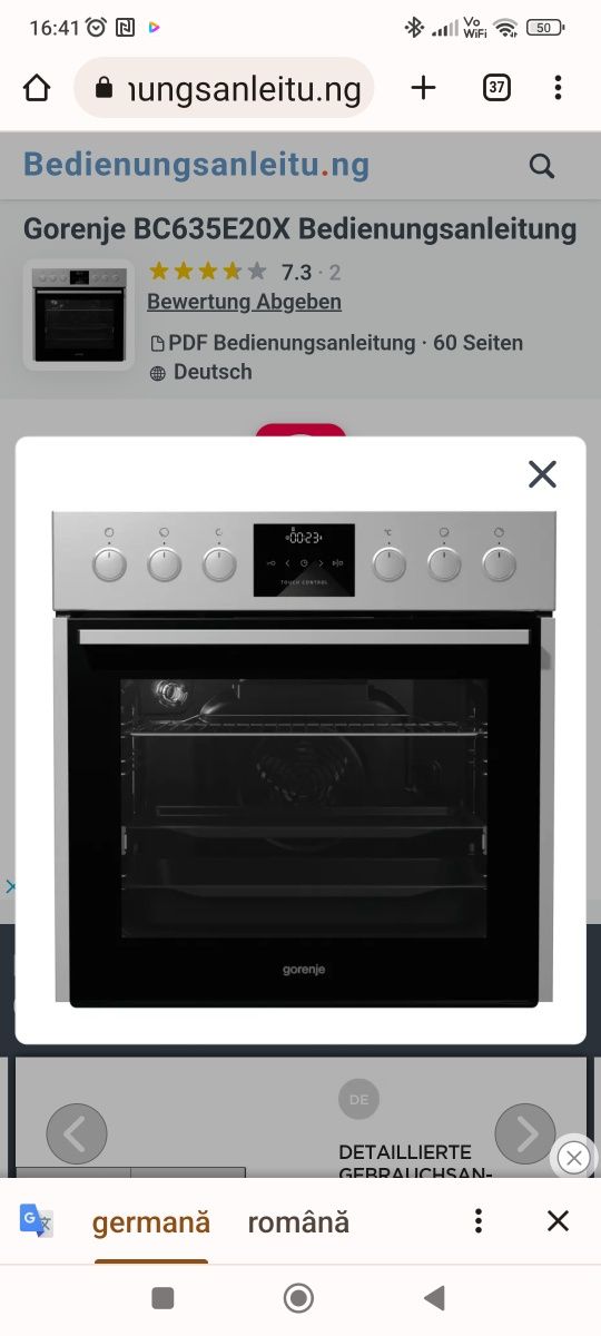 GORENJE Nou Set cuptor cu plita vitro ceramica