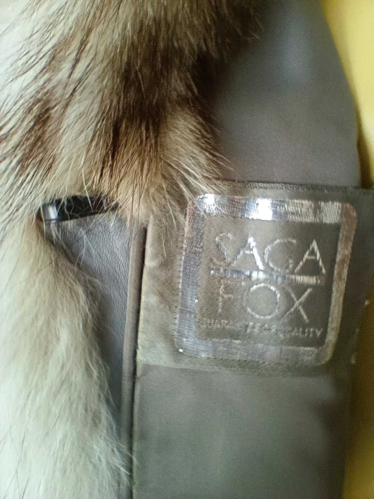 Haina SAGA FOX blana naturala de vulpe argintie (artic)