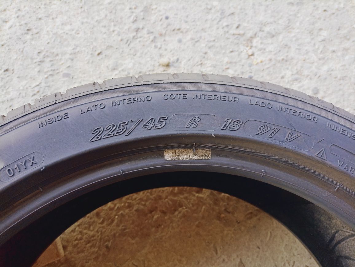 4 anvelope de vara Michelin 225/45 R18 dot 3418