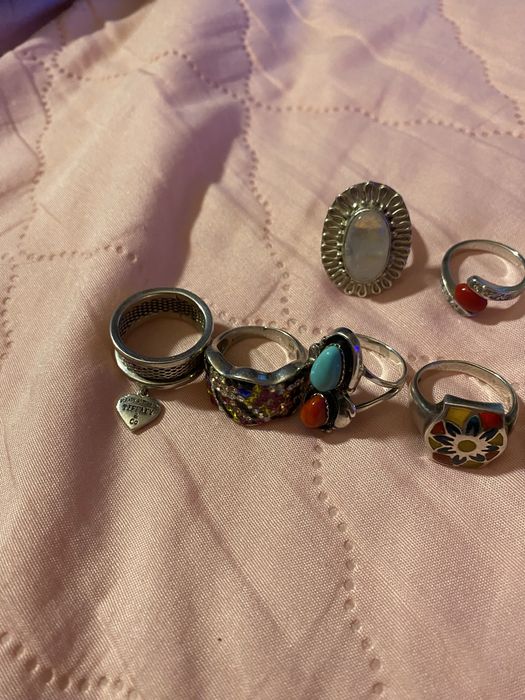 Vand cercei argint si inele argint