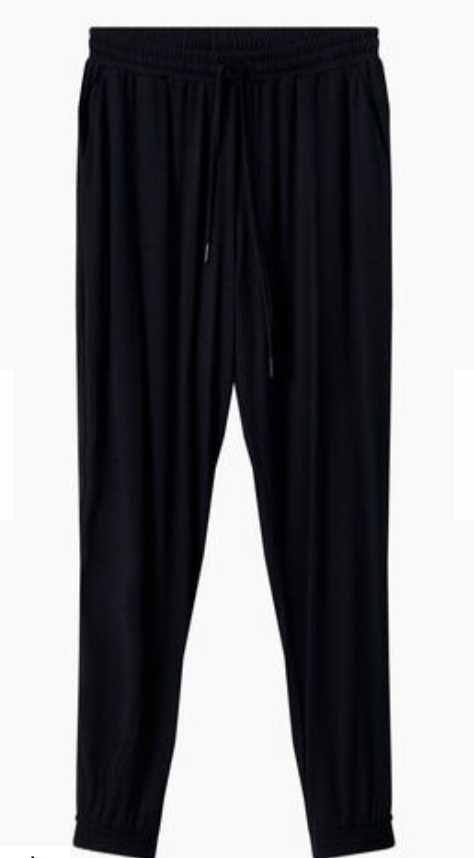 Pantaloni negri casual U. C. Of Benetton, mar. S, M, L