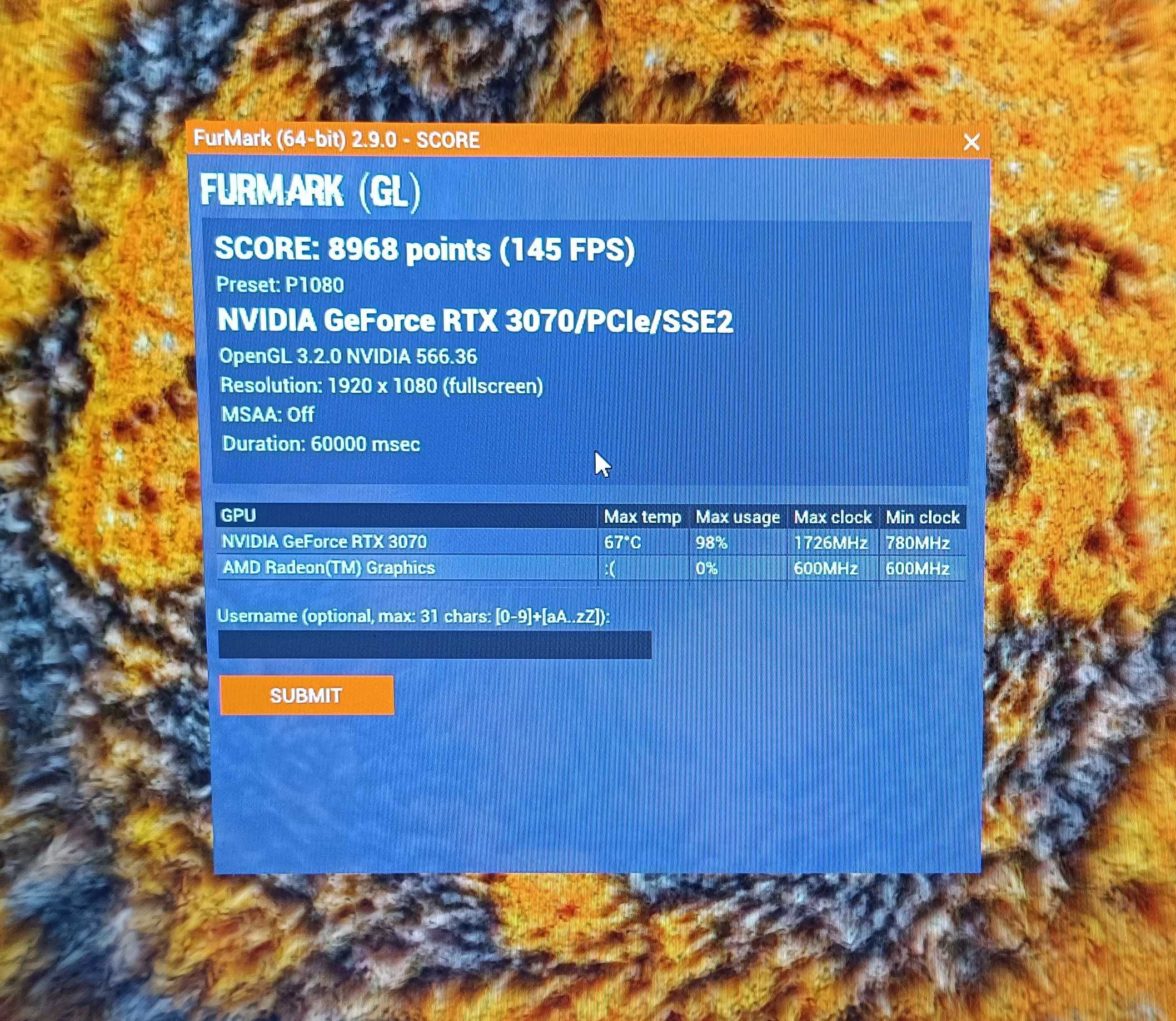 Видео карта RTX 3070 8GB