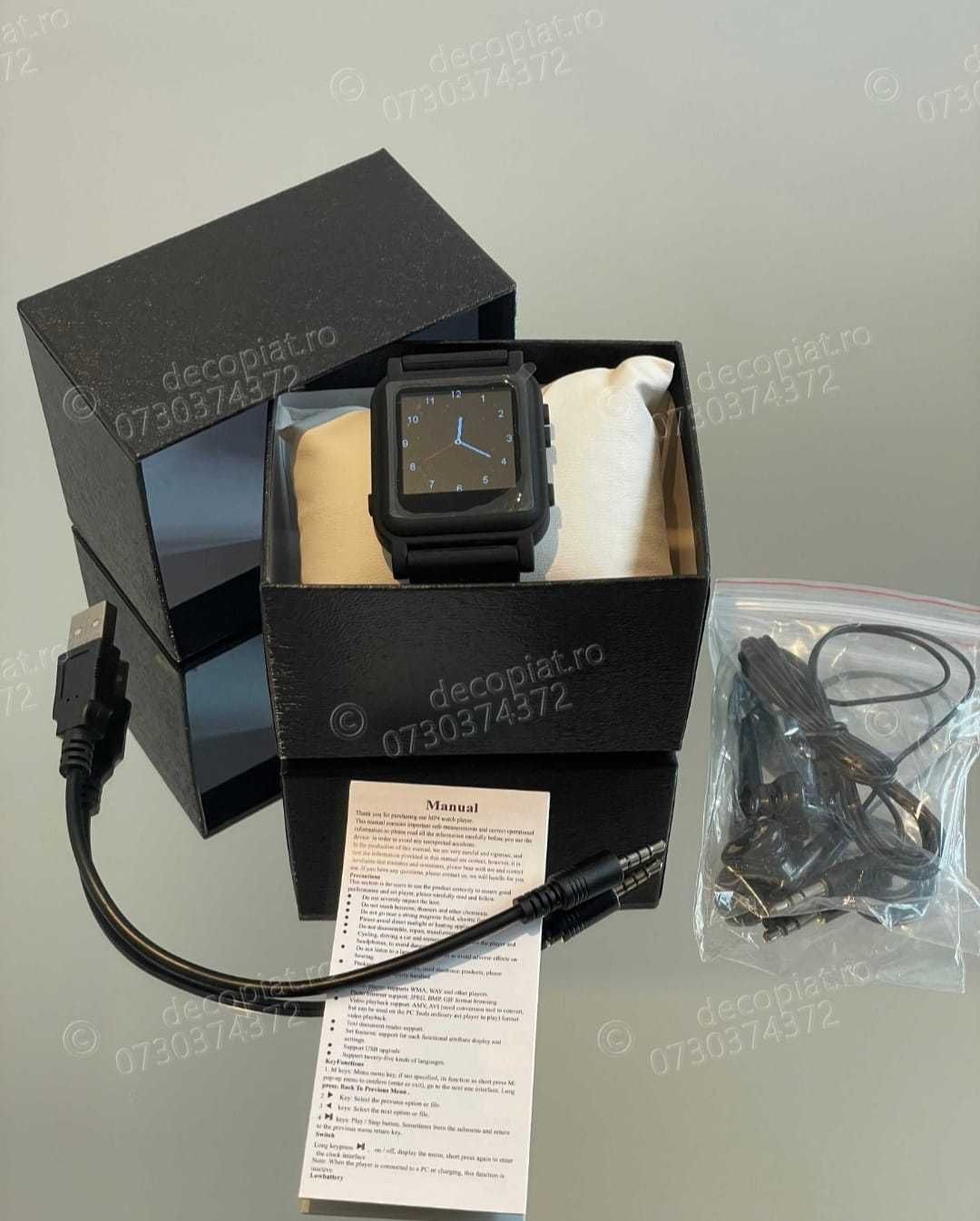 Ceas MP4 2025 – Performanță în Stil: Fișiere TEXT și Redare MP4