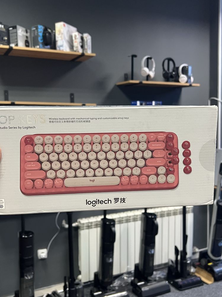 Клавиатура Logitech POP Keys розовый х