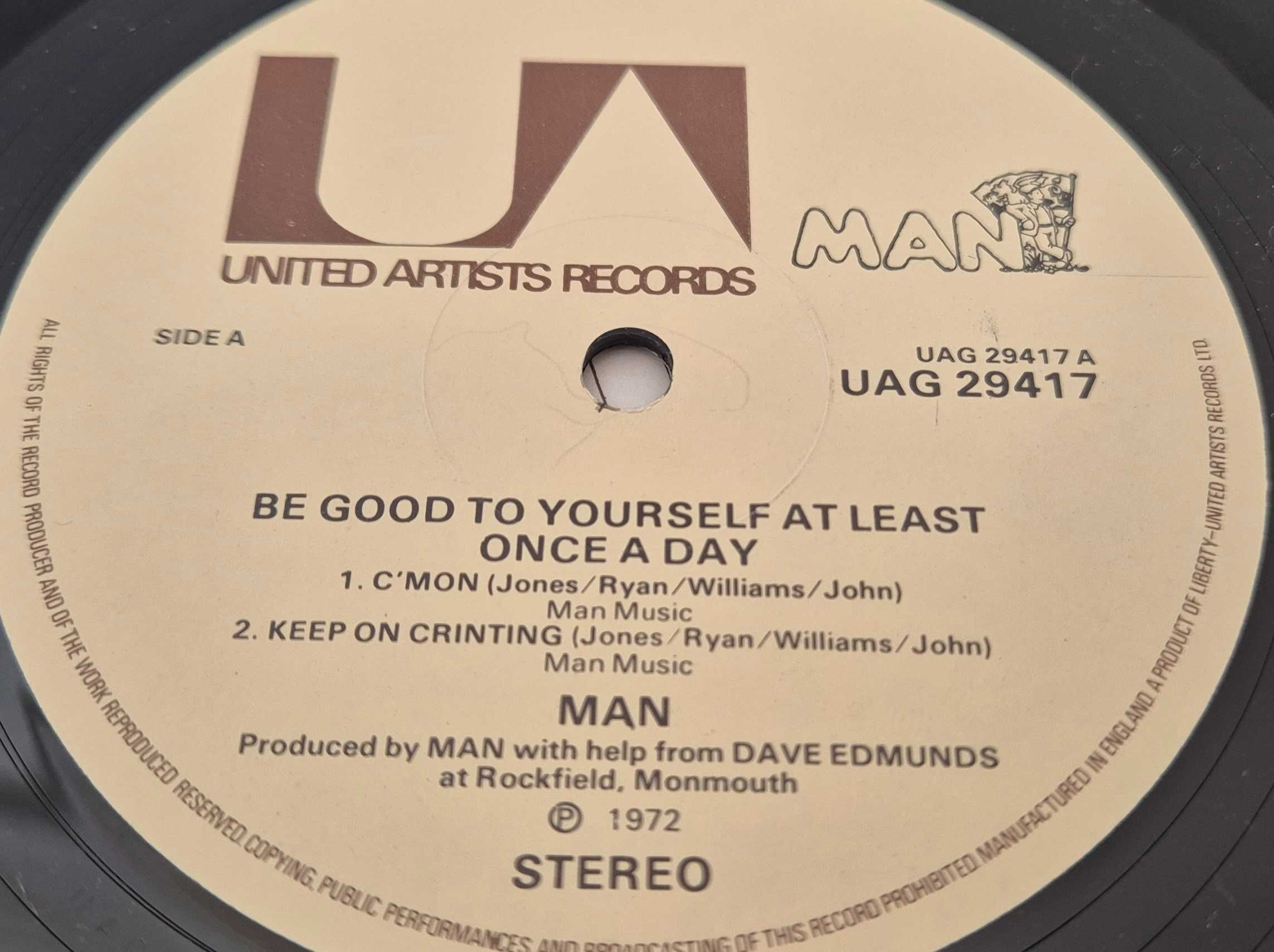 Man – Be Good To Yourself At Least Once A Day - vinil / vinyl