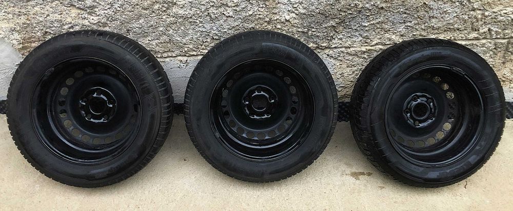 3 бр. Оригинални джанти + гуми за Пасат 4 /15"