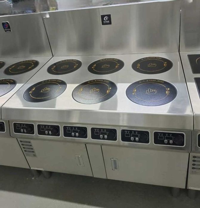 Индукционные электрические плиты на 2, 4, 6 конфорок.