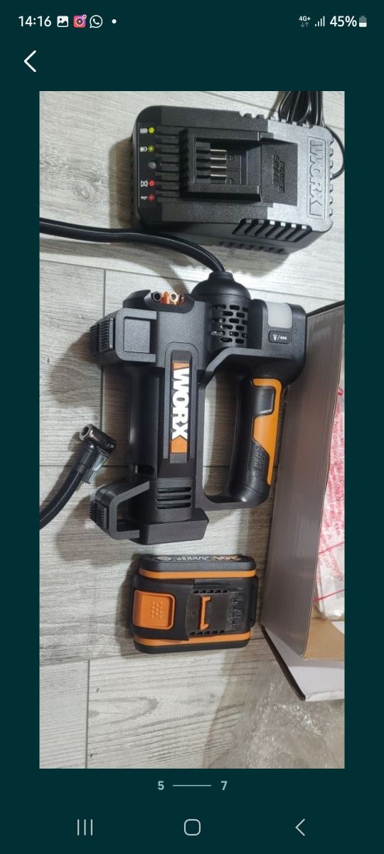 Compresor portabil worx și alte scule einhell ryobi makita