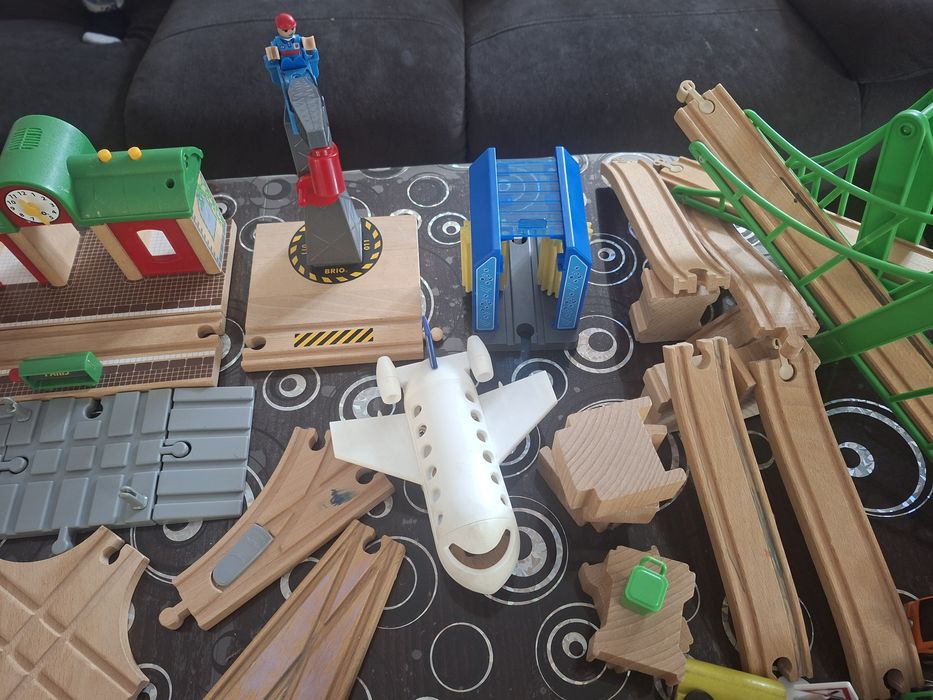 Дървено влакче детско