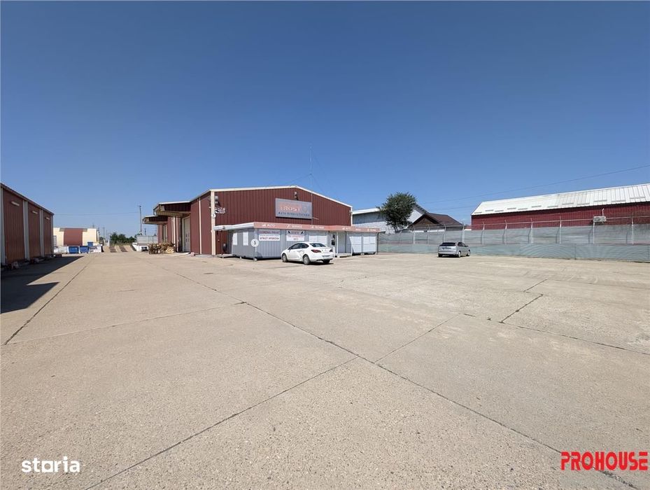 Hala moderna, izolata termic + rampa + platforma betonata - de inchiri