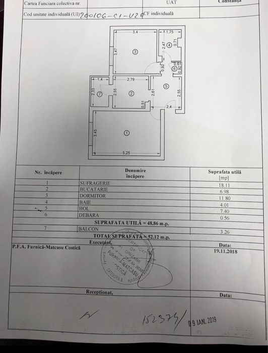 Vand apartament 2 camere Zona Dacia