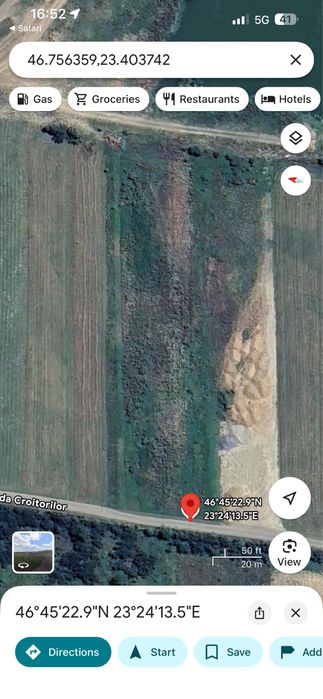 Teren intravilan Gilau, Braniste, 700 m2