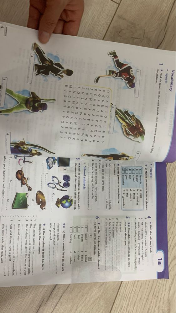 Excel 6 workbook and grammar book